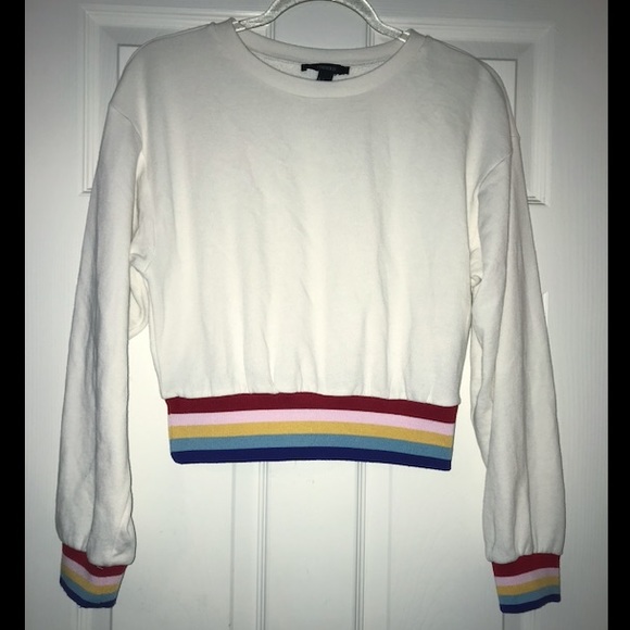 thin white sweatshirt